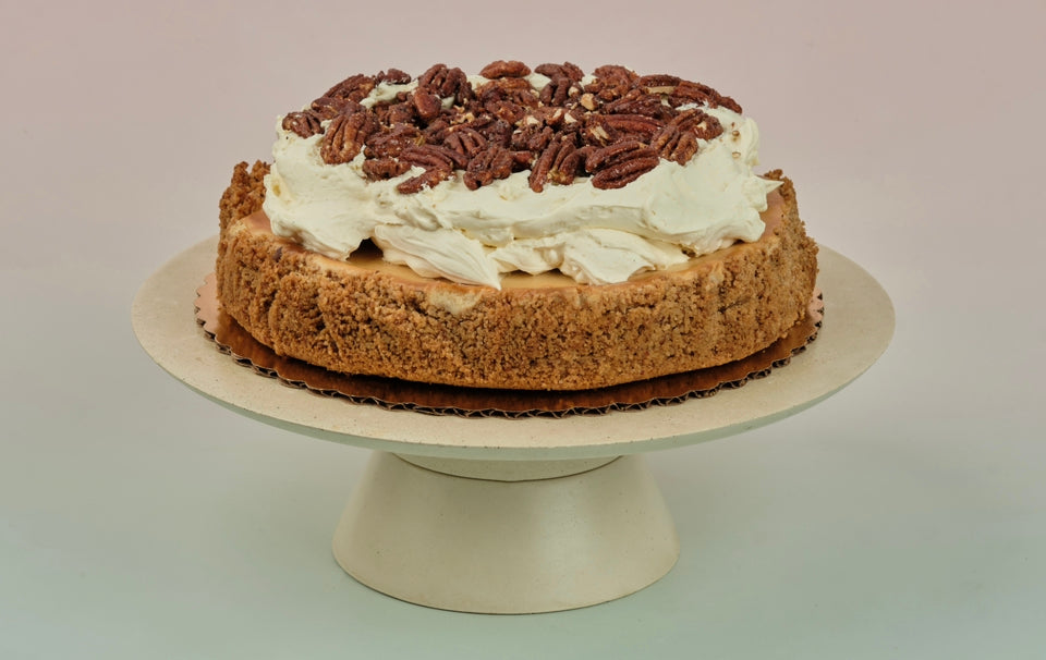 Cheesecake de Brown Butter Pecan y Vanilla Bean Mousse