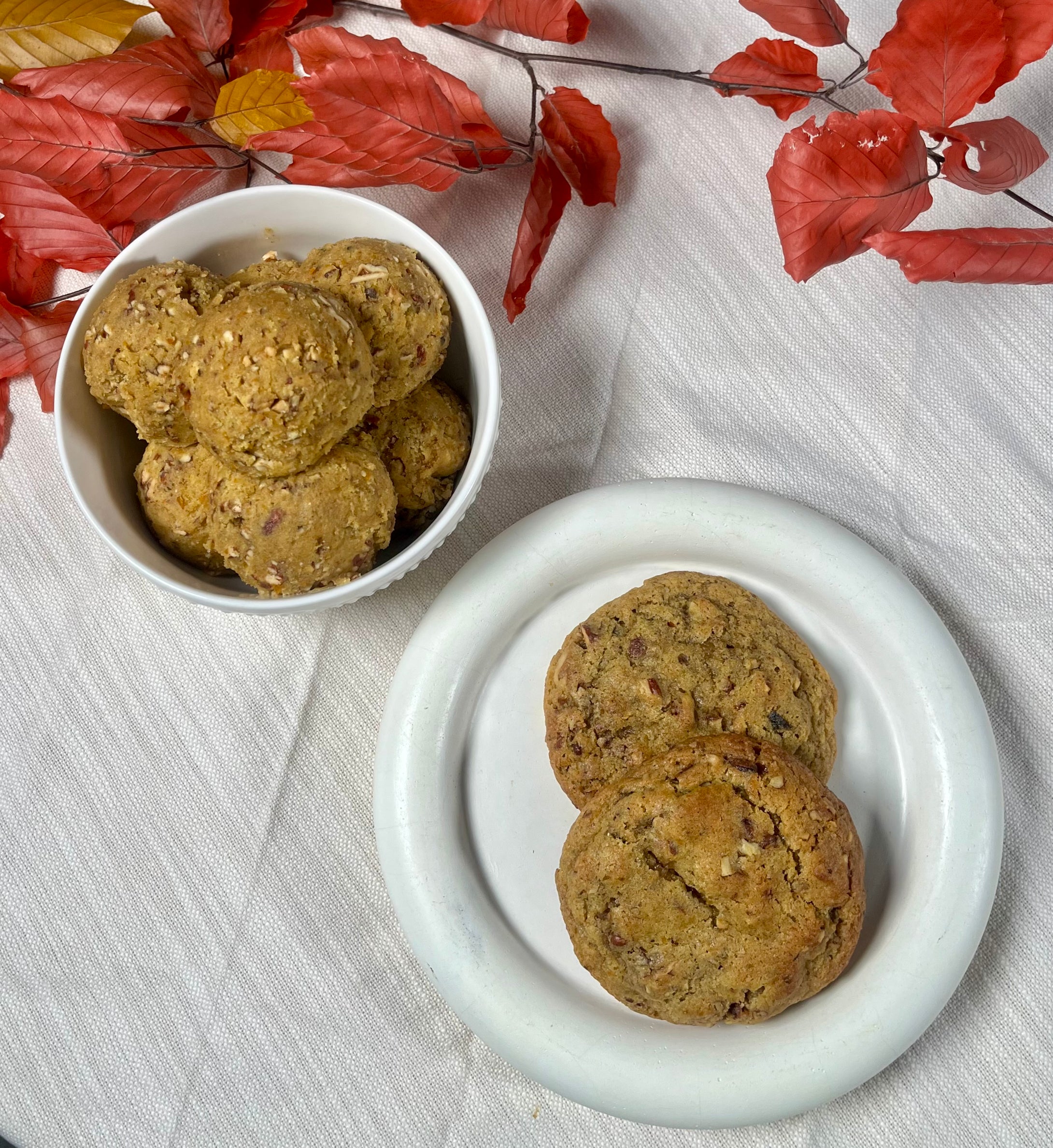 Pumpkin brown butter pecan cookie dough 32 oz.