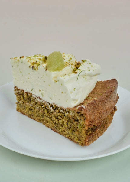 Tarta de Pistacho y Crema de Lemon Curd (Gluten Free)