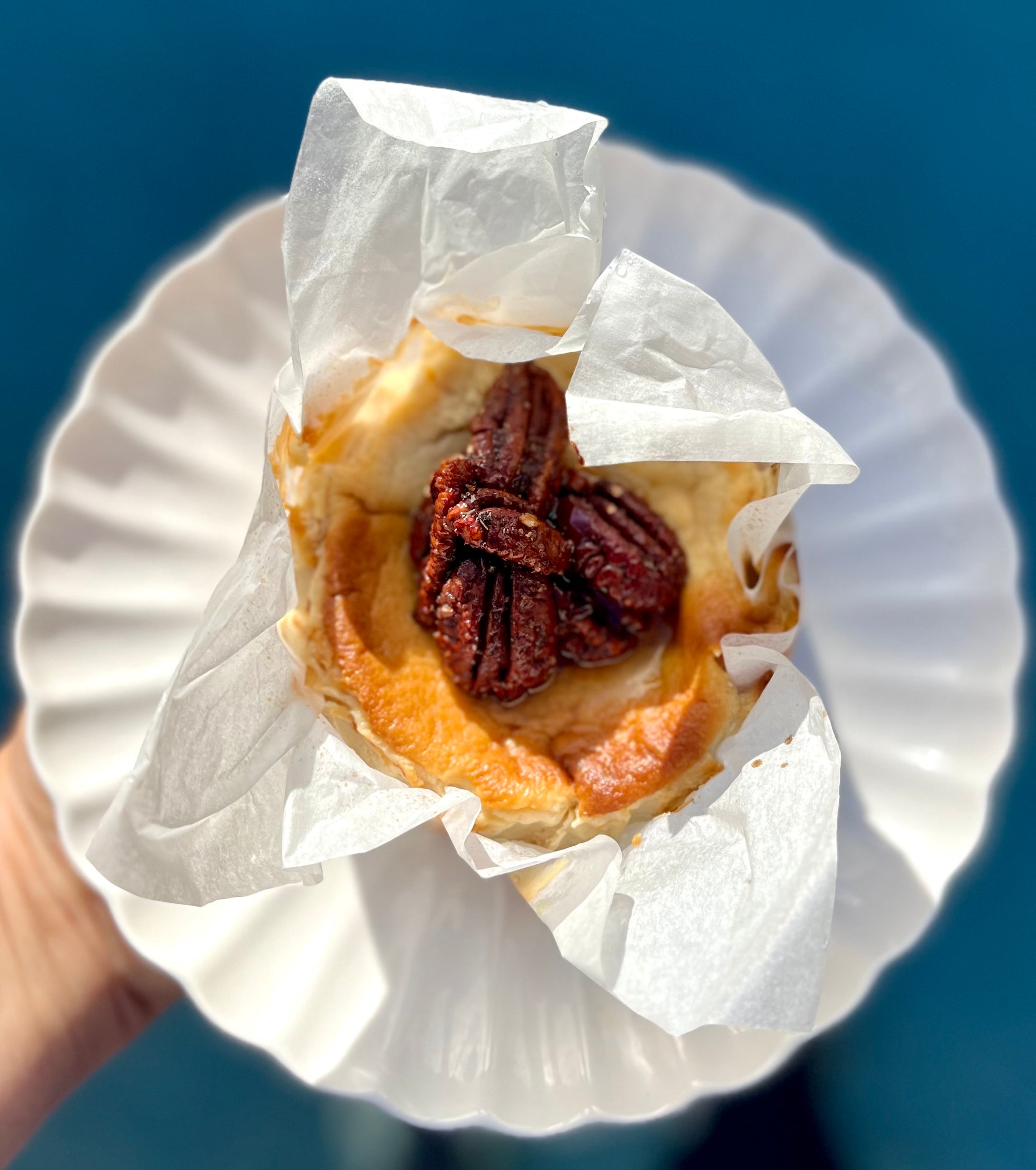 Tarta vasca maple & pecans
