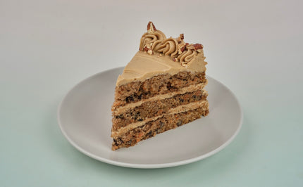 Bizcocho de Zanahoria y Pecans con Crema de Café y Jengibre
