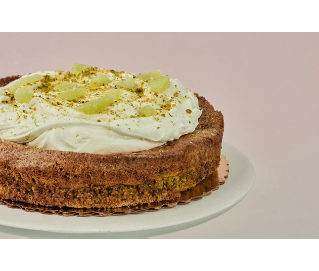 Tarta de Pistacho y Crema de Lemon Curd (Gluten Free)