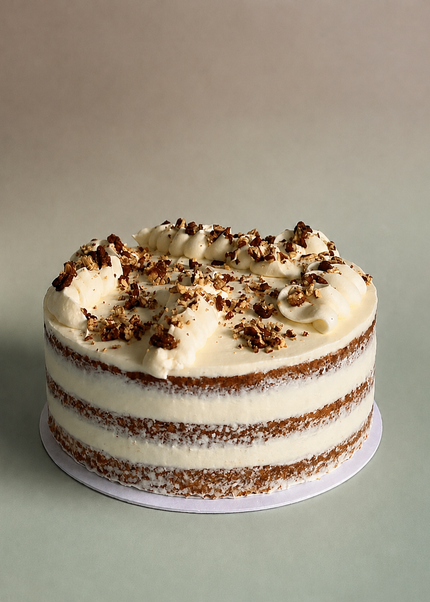 Bizcocho de Zanahoria con Nueces y Crema de Queso