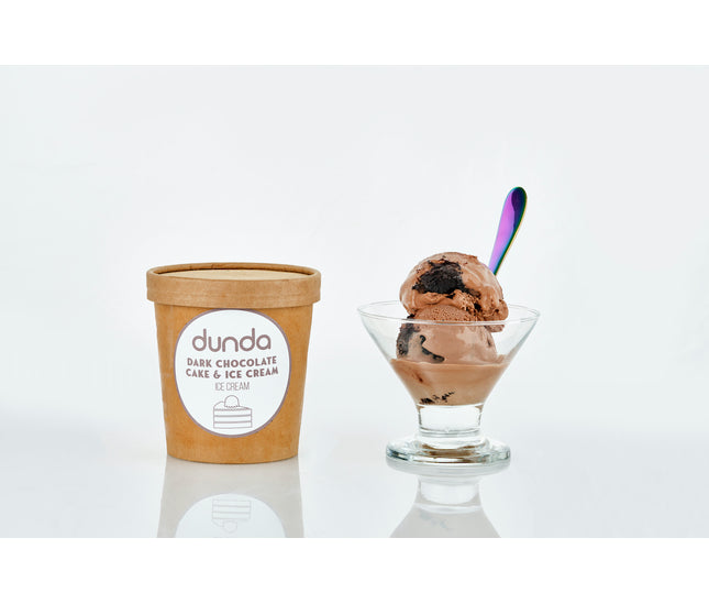 Gelato de Chocolate Oscuro con Bizcocho de Chocolate
