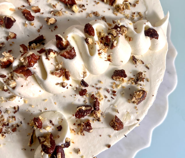 Bizcocho de Zanahoria con Nueces y Crema de Queso
