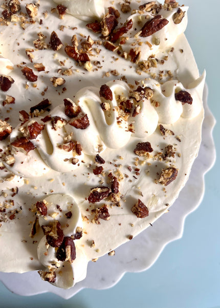 Bizcocho de Zanahoria con Nueces y Crema de Queso